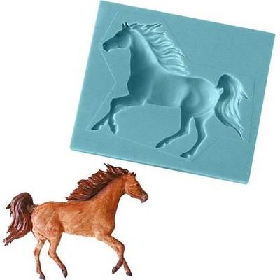 Cakesicq Silikonová formička kůň běžící 6,5x8,5cm
