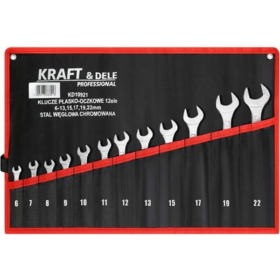 Kraft & Dele ploché klíče s okem 12 ks KD10921