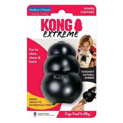 KONG extreme medium - играчка за куче от гума - САЩ - k2e