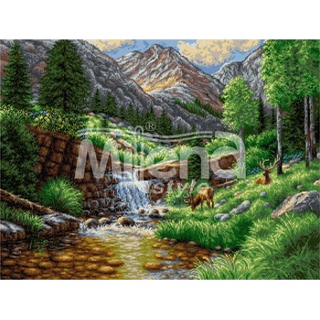Milena Style Високо в планината - гоблен със схема конци Ariadna 1: 4