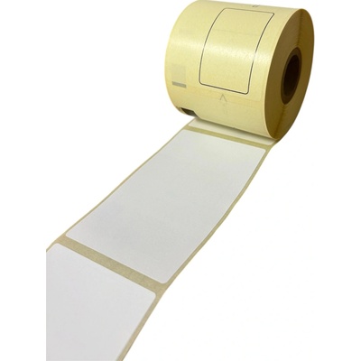 Termo Etiketa 62 mm x 100 mm, Thermo eco, Biela, Dutinka 25 mm, Vnútorný návin, 300 ks/kotúč, Permanentné lepidlo, DK-11202, Brother Kompatibilná, Priemer kotúča 78 mm