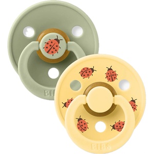 BIBS Залъгалки Bibs - Studio Color, Ladybug/Sage, 6-18 м, 2 броя (12025102) - ozone