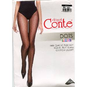Conte Чорапогащник фигурален Conte Dots 20 den