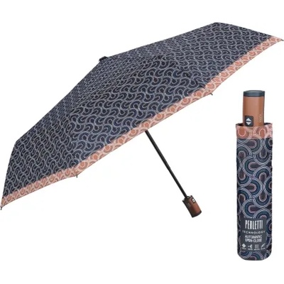 Дамски автоматичен Open-Close чадър Perletti Technology 21752, Тъмносин