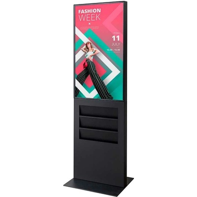 Jansen Display s.r.o. Digitálny totem Smart Line 43" s vreckom 6xA4, čierna
