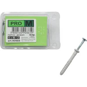 Pro m ПИРОН-ДЮБЕЛ Ф6Х50ММ 10 БРОЯ pro m (3800160903619)