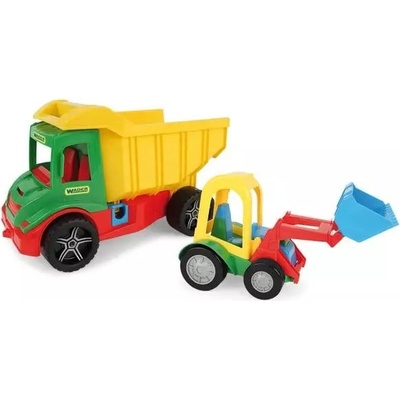 Wader Wader: Самосвал и челарен товарач - 38 и 24 см (32210)
