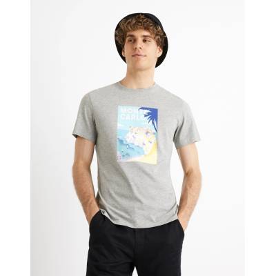 Celio Cevinty Monte Carlo сива памучна тениска Celio | Siv | МЪЖЕ | S