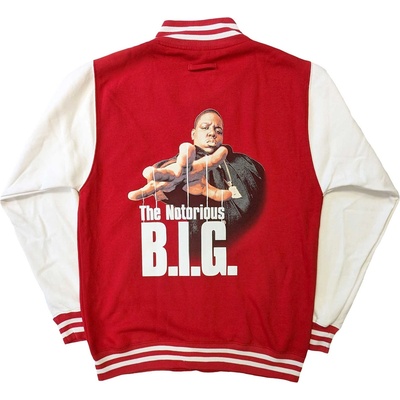ROCK OFF мъжко яке Notorious B. I. G. - Reachstrings BP - Red & White- ROCK OFF - BIGVARS02MRW