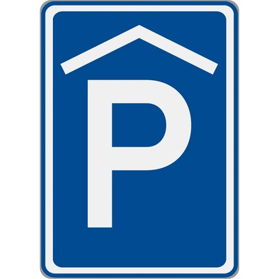 Dopravní značka IP13a Kryté parkoviště