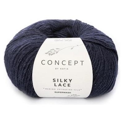 SILKY LACE Katia Farby SILKY LACE: 157 tmavá modrá
