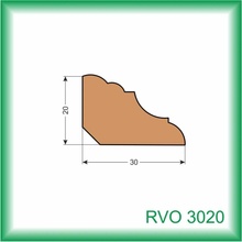 Kodrefa rohová lišta smrek RVO3020 30x20mm 2m