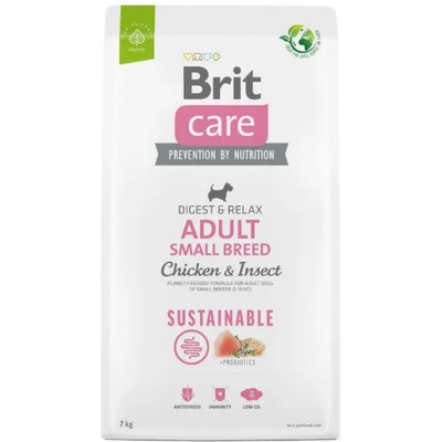 Brit Care Sustainable Adult Small Breed Chicken & Insect 7 kg