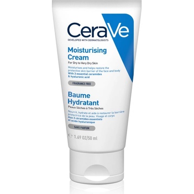 CeraVe Moisturizers хидратиращ крем за лице и тяло за суха или много суха кожа 50ml