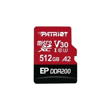 Image 1 of Patriot microSDXC 512GB UHS-I/U3/CL10 PEF512GEP33MCX