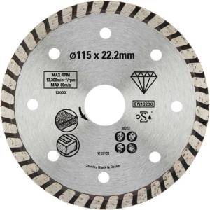 STANLEY - Диамантен режещ диск за гранит и тухли, 115x22, 2 мм STA38202-XJ (STA38202-XJ)