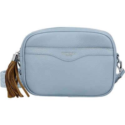Stylová dámská koženková crossbody kabelka Erina světle modrá