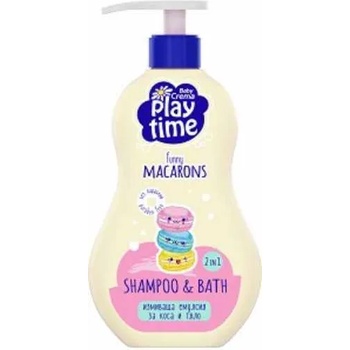 Baby Crema Измиващ гел 2 в 1 Baby Crema Play Time - Macarons, 400 ml