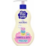 Baby Crema Измиващ гел 2 в 1 Baby Crema Play Time - Macarons, 400 ml - baby