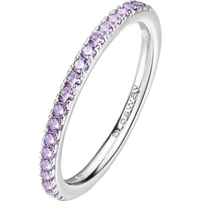 Brosway Trblietavý strieborný prsteň Fancy Magic Purple FMP70