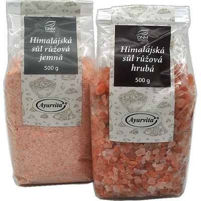 DNM Soľ Himalájska 500g - Soľ Himalájska biela diamantová jemne mletá