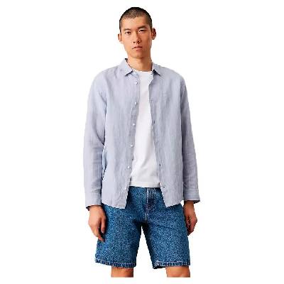 Риза с дълъг ръкав Calvin klein K10K114189 long sleeve shirt - White (White)