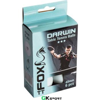 Fox TT Комплект от 6 топчета за тенис на маса Fox TT Darwin 3 Star