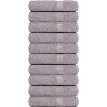 vidaXL Кърпи за баня FROGN 10 бр. Сиви 100x150 см 360 г/м2 (136838)