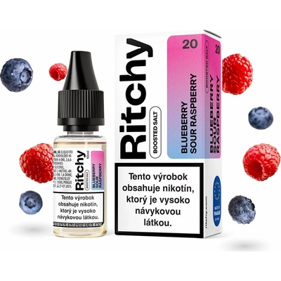 Ritchy Salt Blueberry Sour Raspberry 10 ml 10 mg – Zboží Dáma