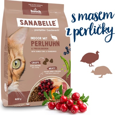 Bosch Cat Sanabelle Indoor Guinea fowl 0,4 kg