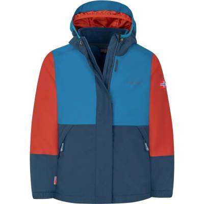 TROLLKIDS Детско 3-в-1 яке Trollkids Kid's Kjerak 3in1 Jacket 3-in-1 jacket - Summernight Blue / Red Clay / Mystic Blue - размер 92 (EU) (703-4004-1111)