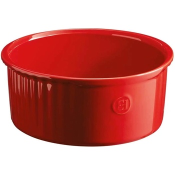 Emile Henry 23 см червена керамична форма за суфле emile henry