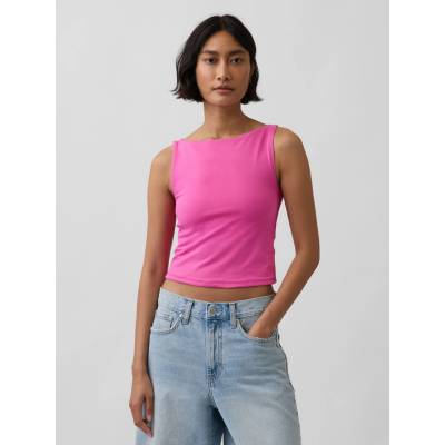 GAP Strečový crop top Ružová