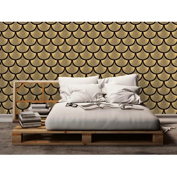 DIMEX ART s. r. o Луксозна флизелинова тапета златни люспи