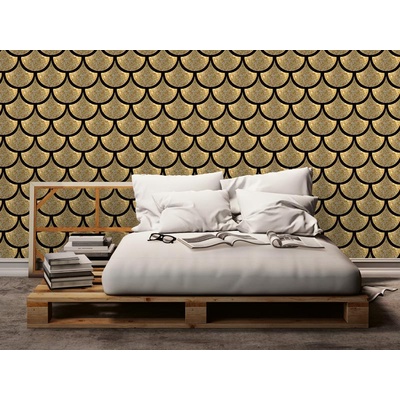 DIMEX ART Луксозна флизелинова тапета златни люспи