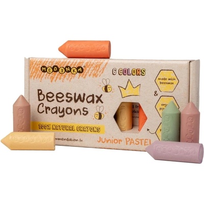 Junior Pastelka prírodné voskové pastelky 6 ks