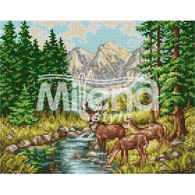 Milena Style Елени - гоблен със схема конци Ariadna 1: 4