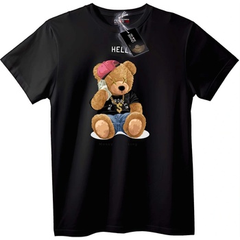 NOONEBRAND Тениска Пари Мече - M, Black
