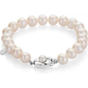 Swan Гривна със сладководни бели перли R208BW Swan