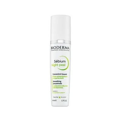 BIODERMA Sébium Night Peel Smoothing Concentrate нощен серум за лице за уеднаквена и изсветлена кожа 40 ml