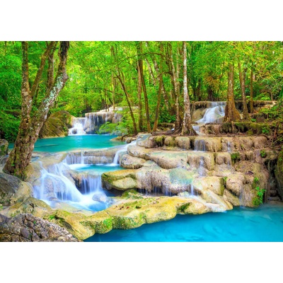Enjoy - Puzzle Turquoise Waterfall, Thailand - 1 000 piese