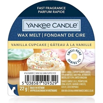 Yankee Candle vonný vosk do aromalampy Vanilla Cupcake 22 g