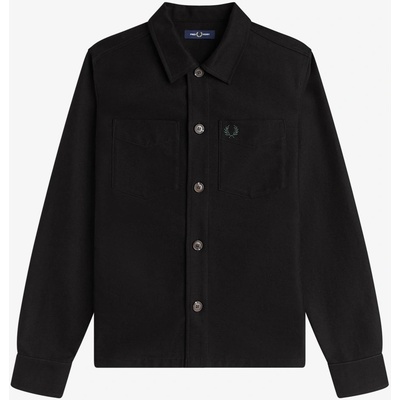Fred Perry Men's Brushed Twill Overshirt - Black 102