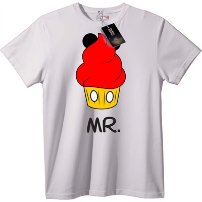 NOONEBRAND Тениска Mr. Cupcake - XL, White