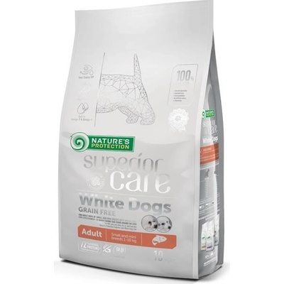 Nature's Protection Superior Care White Dogs Small Breeds Grain Free Salmon 10 kg