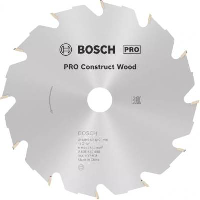 Pilový kotouč Construct Wood 160x20/16mm Z12 Bosch 2608640630