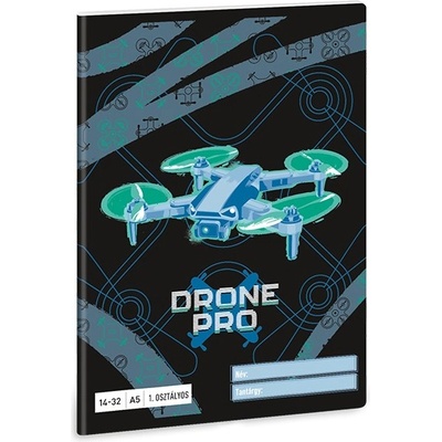 Ars Una Тетрадка с линийка ARS UNA A/5 32 страници 14-32 1-ви клас Drone Pro 53584502 (53584502)