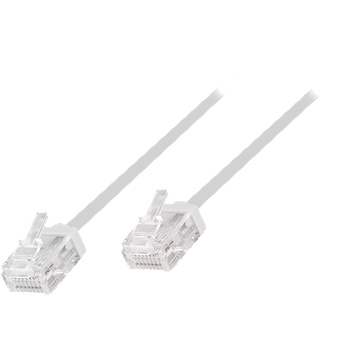 LogiLink Cat. 6A Slim High-Flex пач кабел бял 10 м