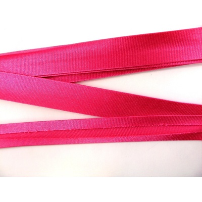 Saténový šikmý prúžok - šírka 1,5 cm pink
