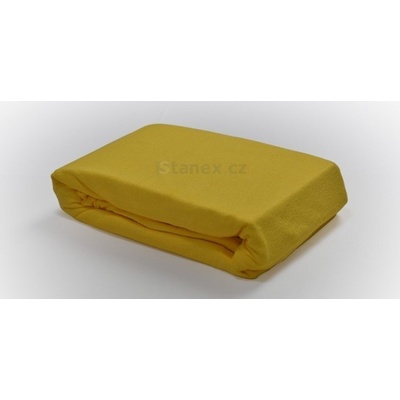 Stanex Froté napínací prostěradlo žluté 200x200